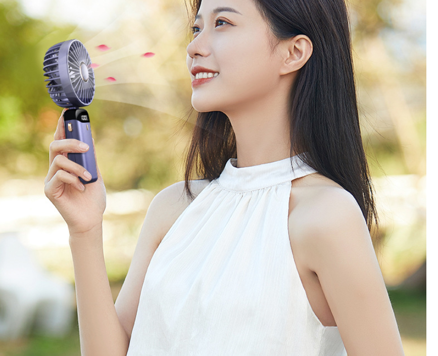 Foldable USB Rechargeable Handheld and Neck Fan (photo 12)
