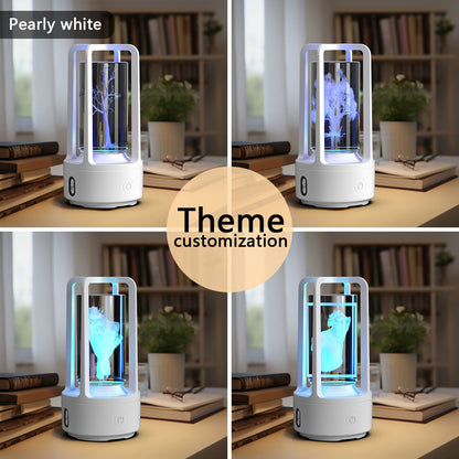 Acrylic or Crystal Night Lamp with Bluetooth Speaker (photo 5)