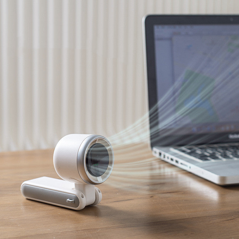 Foldable Mini Turbo Fan with Neck Strap, USB-C (photo 4)
