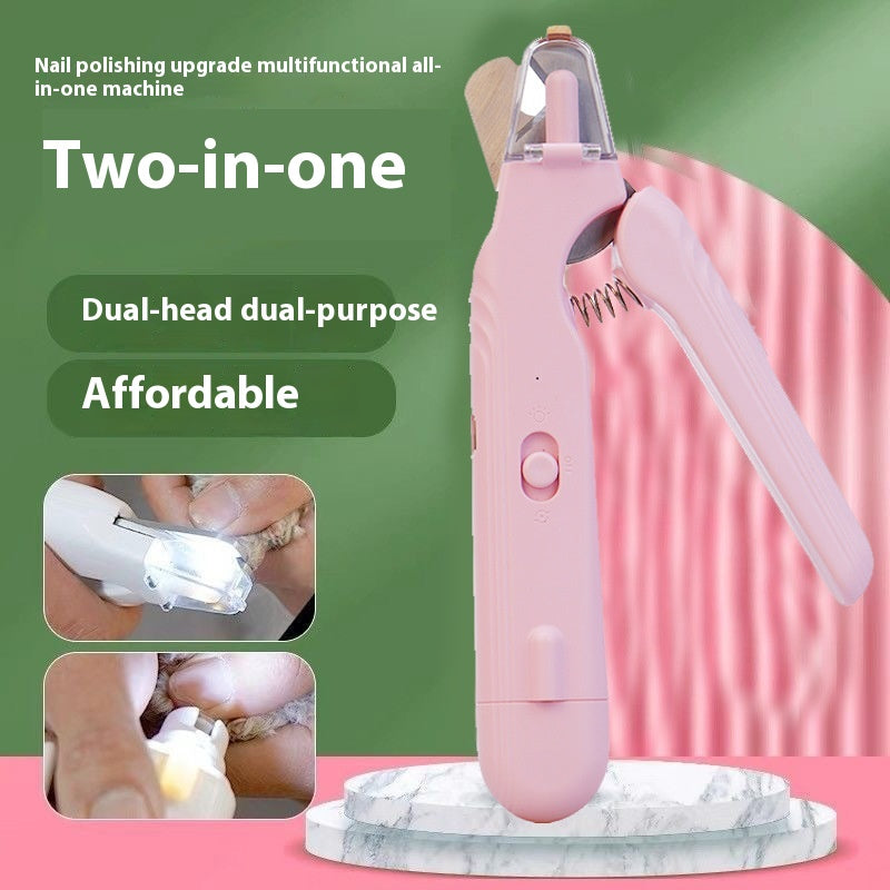 2-in-1 Pet Nail Clipper and Grinder with LED Light (photo 8)