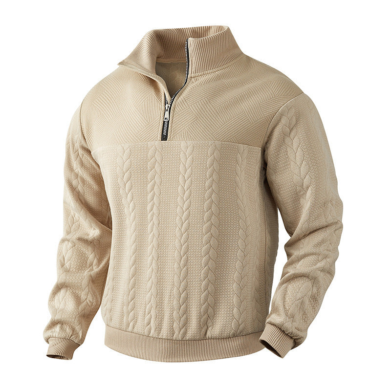 Men's Jacquard Quarter-Zip Pullover (photo 9)