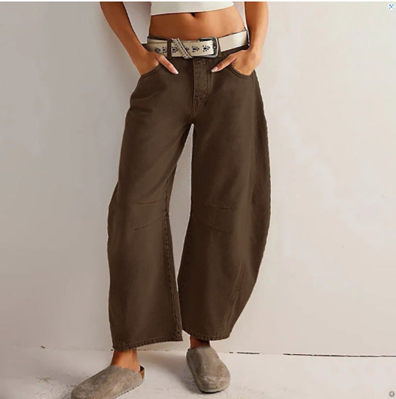 Women's Mid-Rise Wide-Leg Barrel Jeans (photo 47)