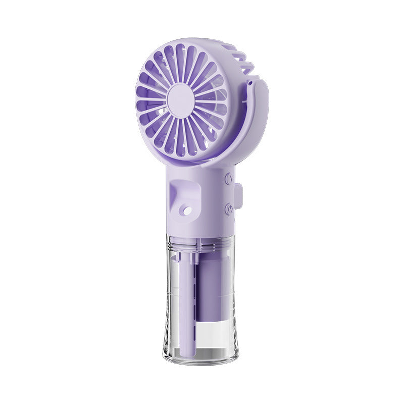 Handheld Mist Spray Fan, 4 Speeds, USB Rechargeable (photo 6)