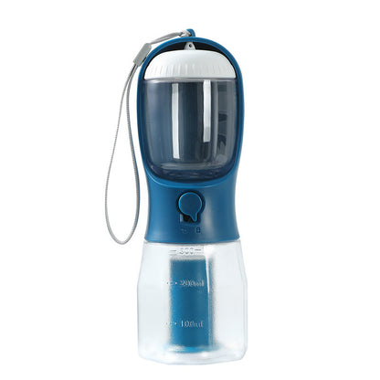 3-in-1 Portable Dog Water Bottle with Food and Bag Compartments (photo 10)