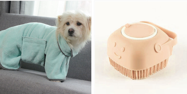 Microfiber Pet Bathrobe Towel (photo 29)