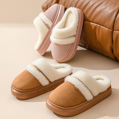 Warm Plush-Lined Cotton Slippers (photo 6)