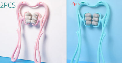 Manual Neck and Shoulder Massage Roller with Rolling Balls (photo 24)