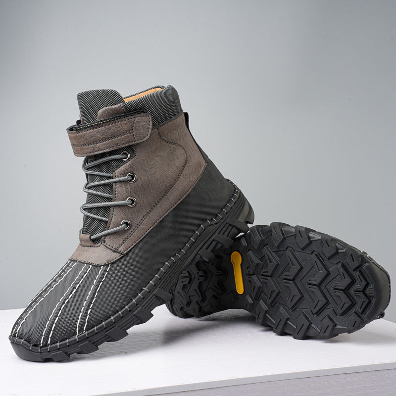 Fleece-Lined Lace-Up Mid-Calf Snow Boots (photo 6)
