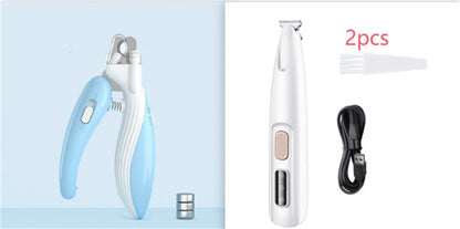Cordless Dog Paw Trimmer with LED Light and Display (photo 11)