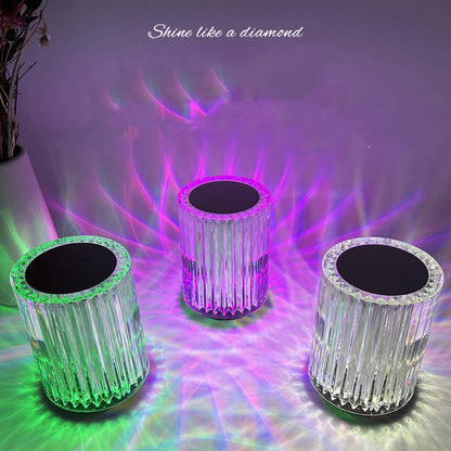 Crystal-Look Acrylic Table Lamp, Touch or Remote Control (photo 7)