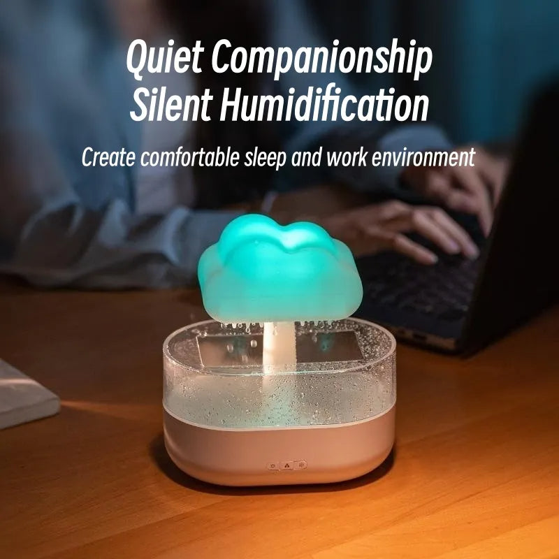 USB Rain Cloud Humidifier with 7-Color Light (photo 5)