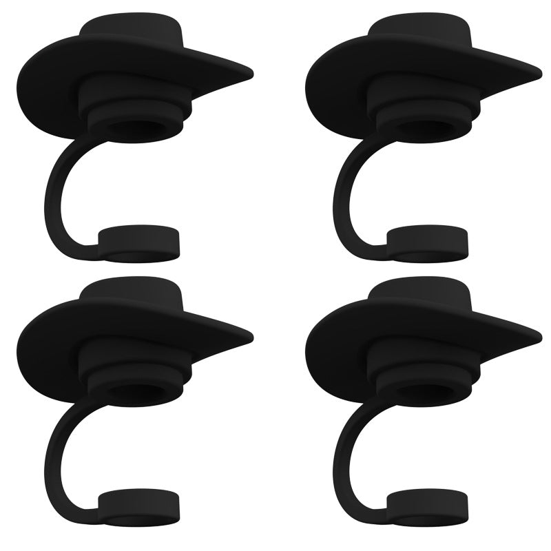 Silicone Hat-Shaped Straw Toppers (photo 12)