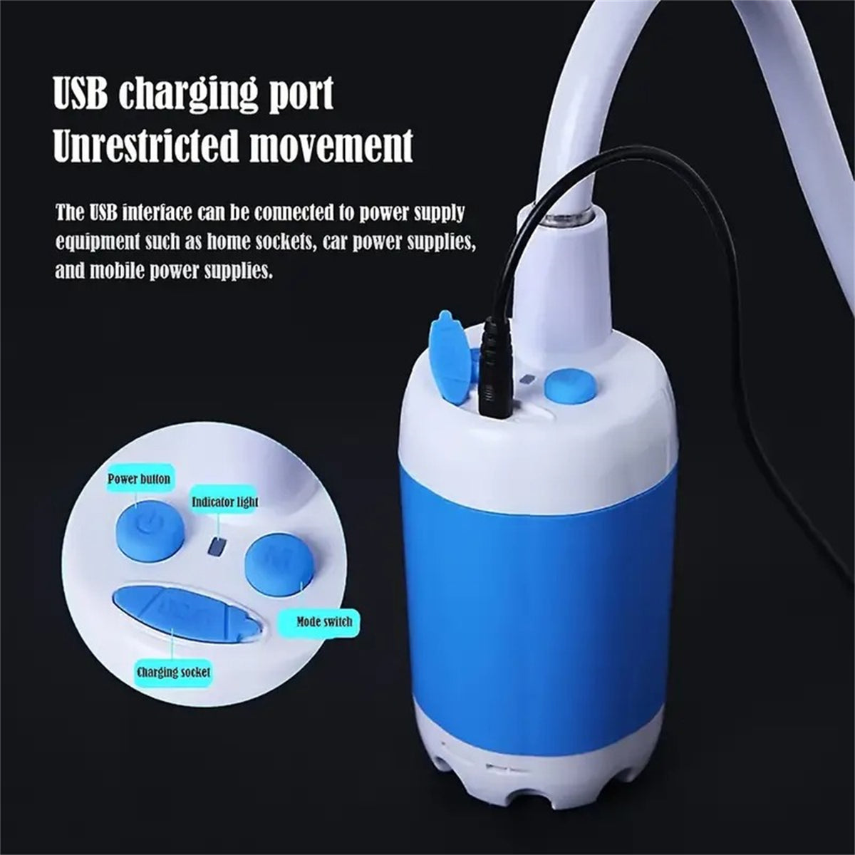 Portable Rechargeable Camping Shower (photo 8)