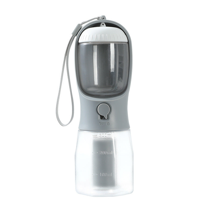 3-in-1 Portable Dog Water Bottle with Food and Bag Compartments (photo 12)