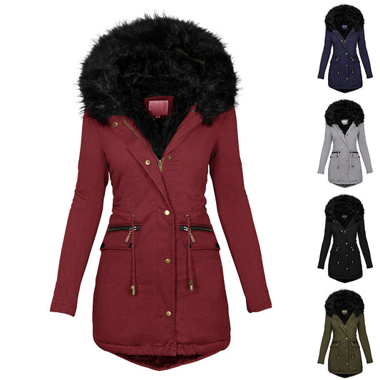 Women's Plush-Lined Hooded Parka