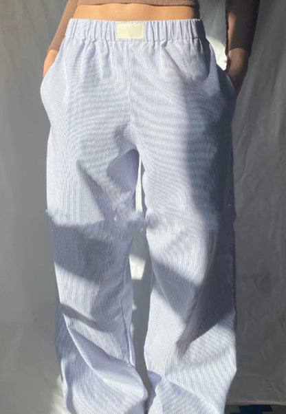 Women's Striped High-Waist Wide-Leg Pants (photo 11)