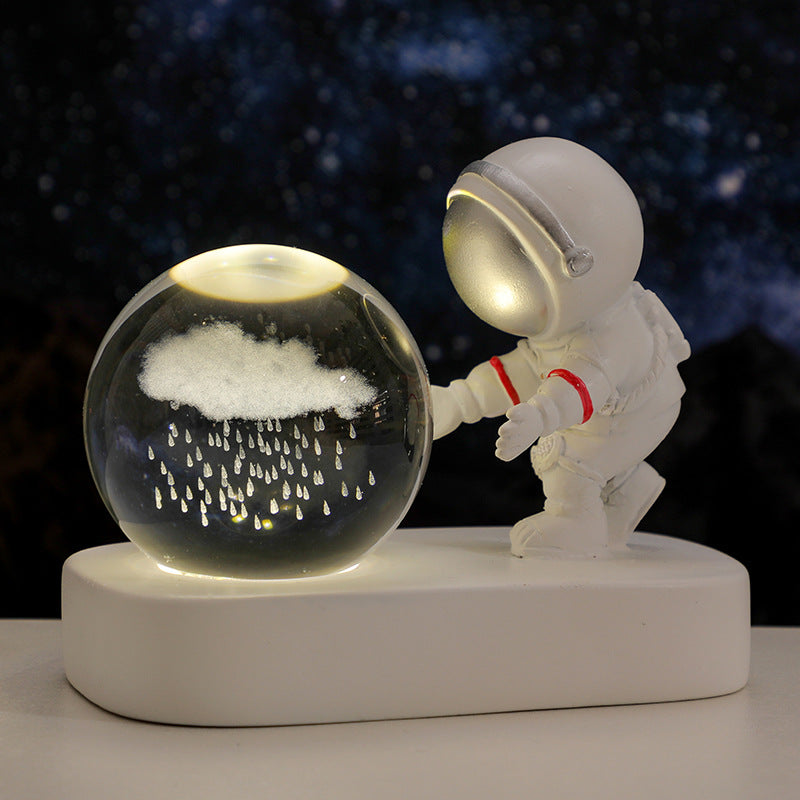 Astronaut Crystal Ball Night Light, 6 cm (photo 7)