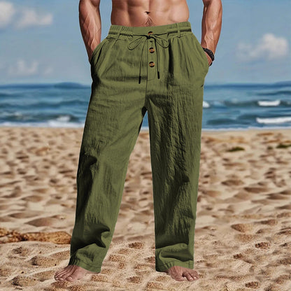 Men's Loose Straight-Leg Drawstring Pants (photo 17)