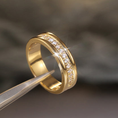 Rhinestone Ring, Gold or White Gold Tone (photo 3)