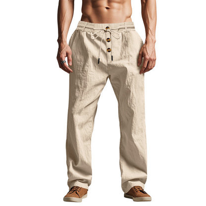 Men's Loose Straight-Leg Drawstring Pants (photo 5)