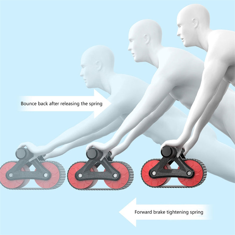 Automatic Rebound Double-Wheel Ab Roller with Knee Pad (photo 10)