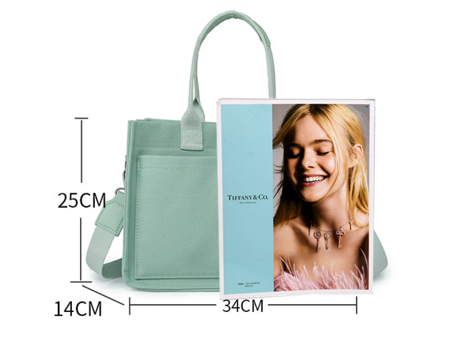 Multi-Pocket Canvas Tote and Shoulder Bag (photo 12)