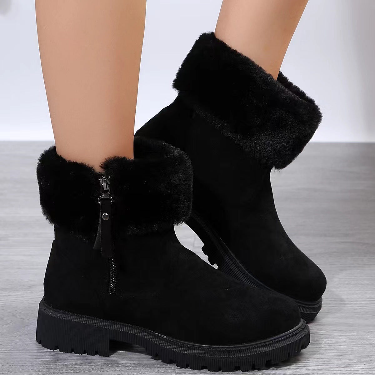 Women's Plush-Lined Side-Zip Snow Boots (photo 3)