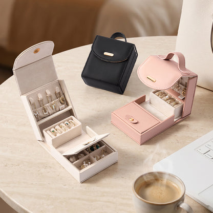Travel Jewelry Case with Slide-Out Tray (photo 6)