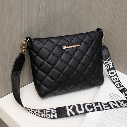 Small Quilted Crossbody Bag with Chain Strap (photo 8)