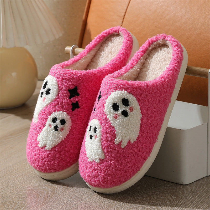 Halloween Ghost Plush Slippers (photo 9)