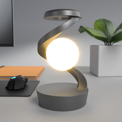 Rotating Moon Desk Lamp with Optional Wireless Charger (photo 8)