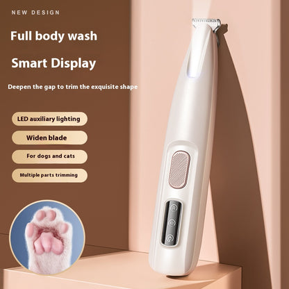Cordless Dog Paw Trimmer with LED Light and Display (photo 6)