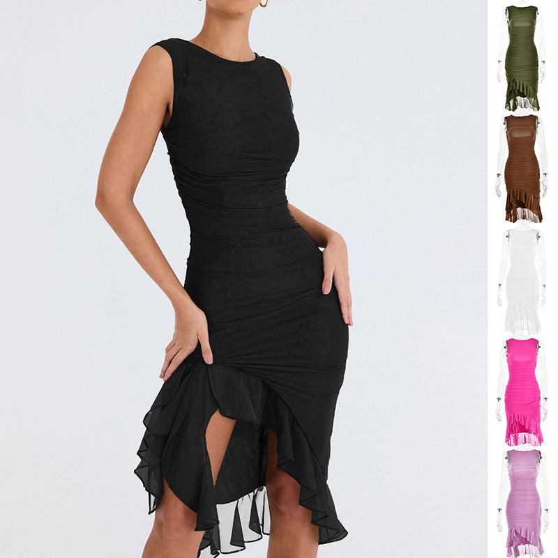 Women's Sleeveless Bodycon Midi Dress (photo 11)