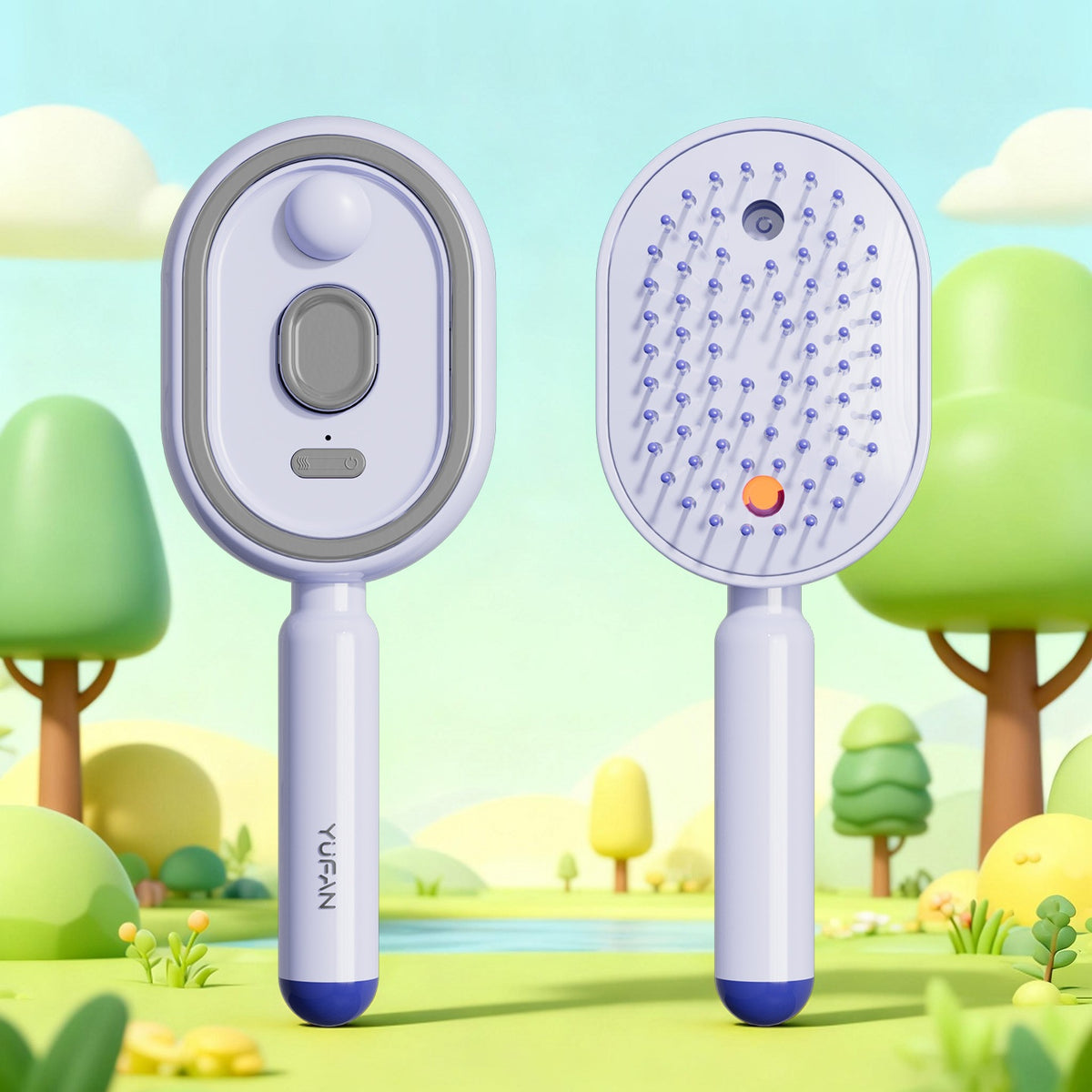 Electric Mist Spray Massage Hair Brush (photo 9)