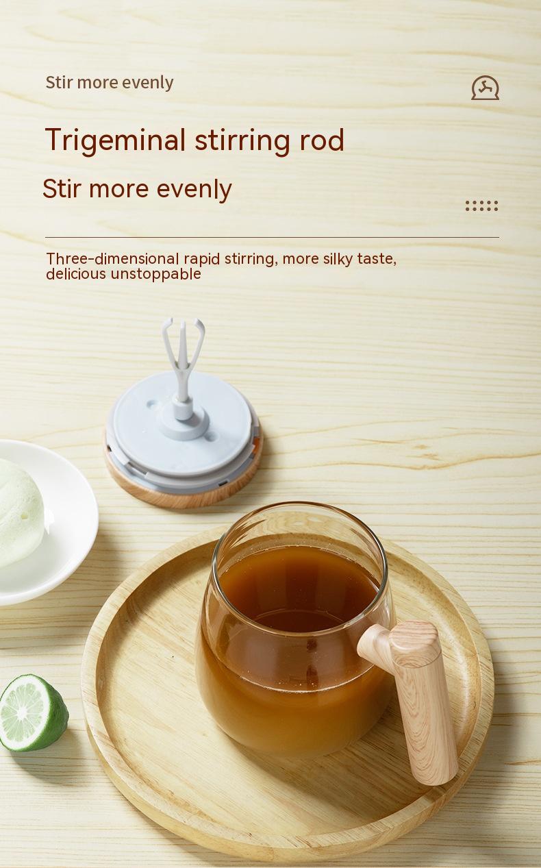 Self-Stirring Glass Coffee Mug, 400 ml (photo 27)