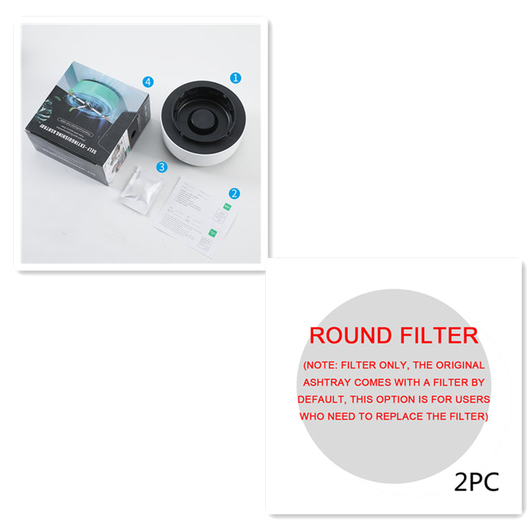 Ashtray with Built-In Fan and Replaceable Filter (photo 34)