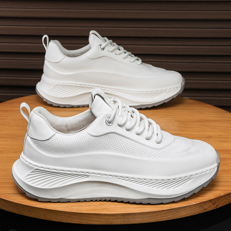 Men's Thick-Sole Lace-Up Casual Sneakers (photo 8)