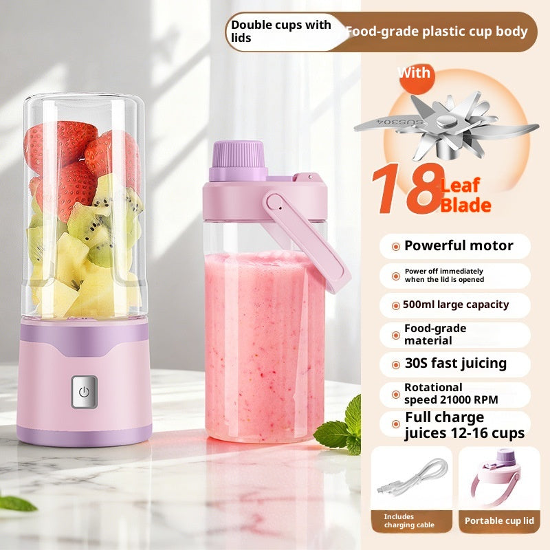 Rechargeable Portable Blender Cup, Single or Double Cup (photo 6)