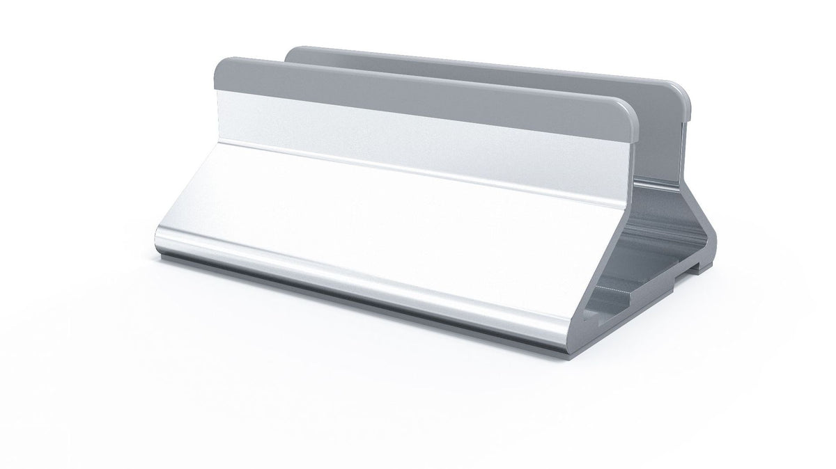 Vertical Aluminum Alloy Laptop Stand for Laptops Up to 17 in - White (photo 3)