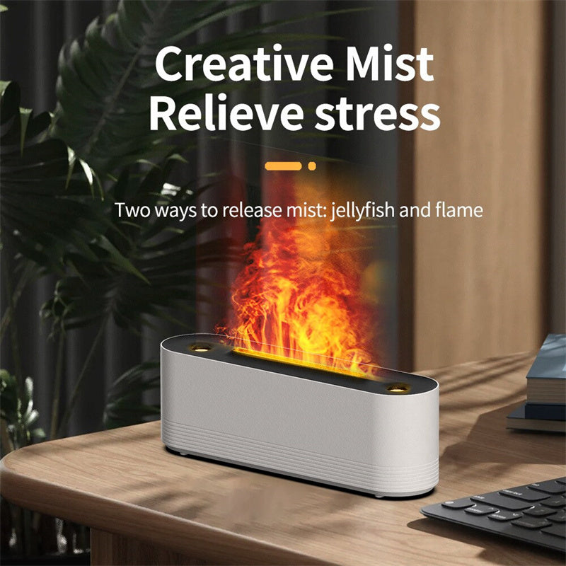 Flame Humidifier and Aroma Diffuser with 7 Colors (photo 6)