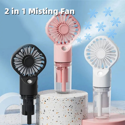 Rechargeable Handheld Mist Spray Fan