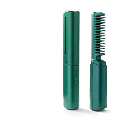 Cordless Mini Hot Comb Straightening Brush (photo 12)