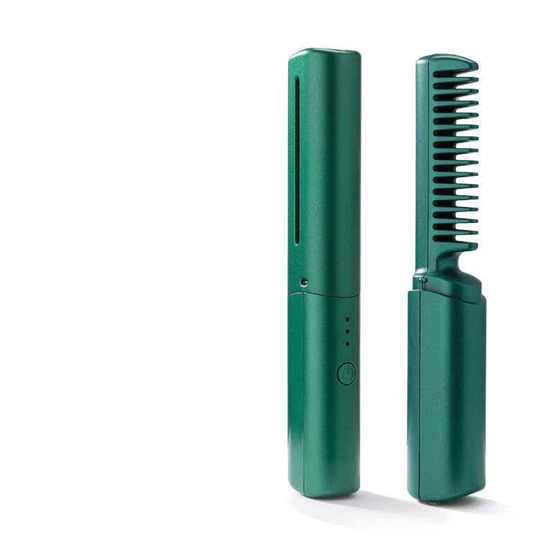 Cordless Mini Hot Comb Straightening Brush (photo 9)