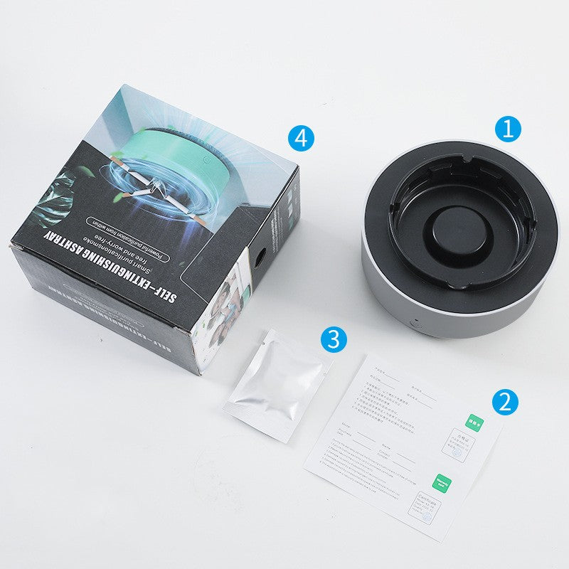 Ashtray with Built-In Fan and Replaceable Filter (photo 6)