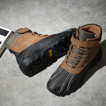 Fleece-Lined Lace-Up Mid-Calf Snow Boots (photo 5)