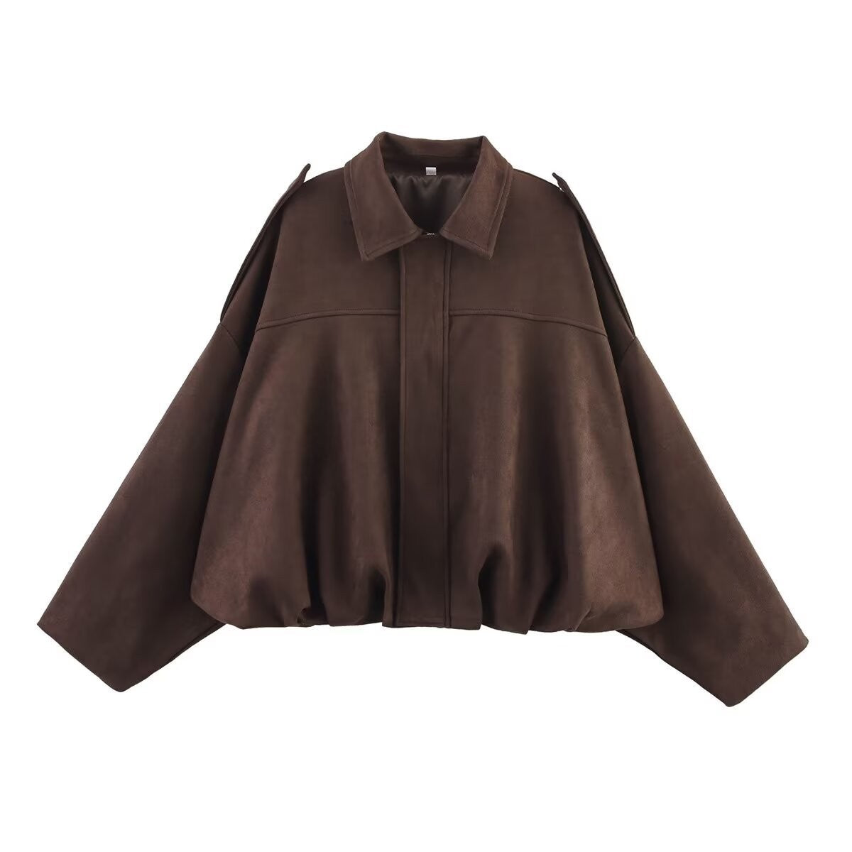 Faux Suede Zip-Up Jacket with Matching Pants and Skirt Options (photo 12)