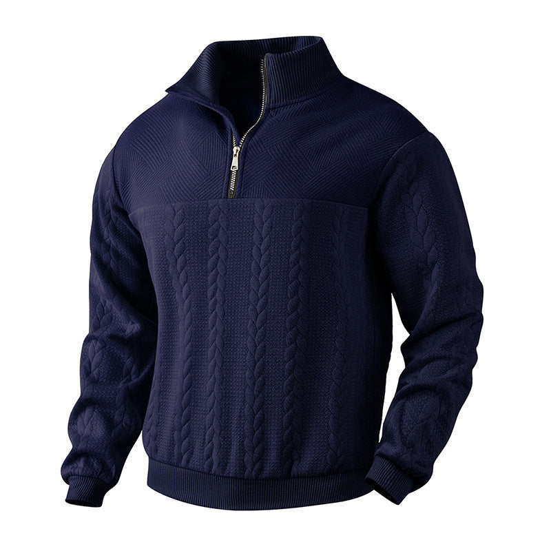 Men's Jacquard Quarter-Zip Pullover (photo 5)