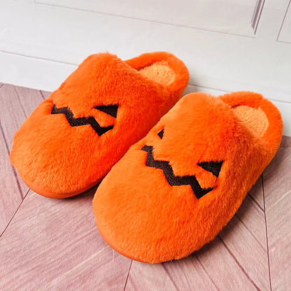 Pumpkin Plush House Slippers (photo 4)