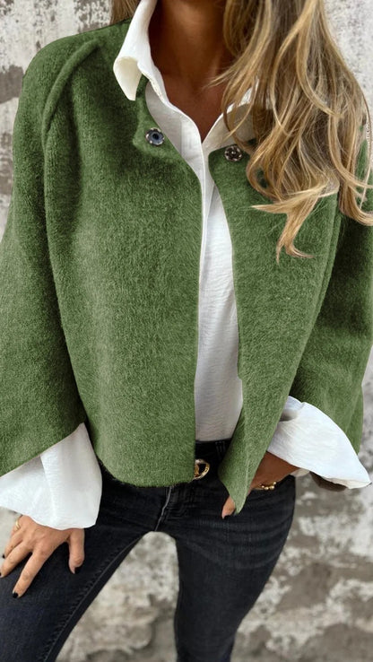 Women's Batwing-Sleeve Cropped Cardigan Jacket (photo 5)