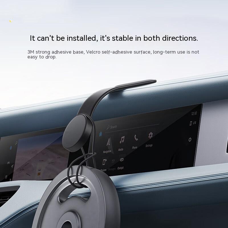 Bendable Magnetic Car Phone Mount with 15 W Wireless Charging (photo 4)